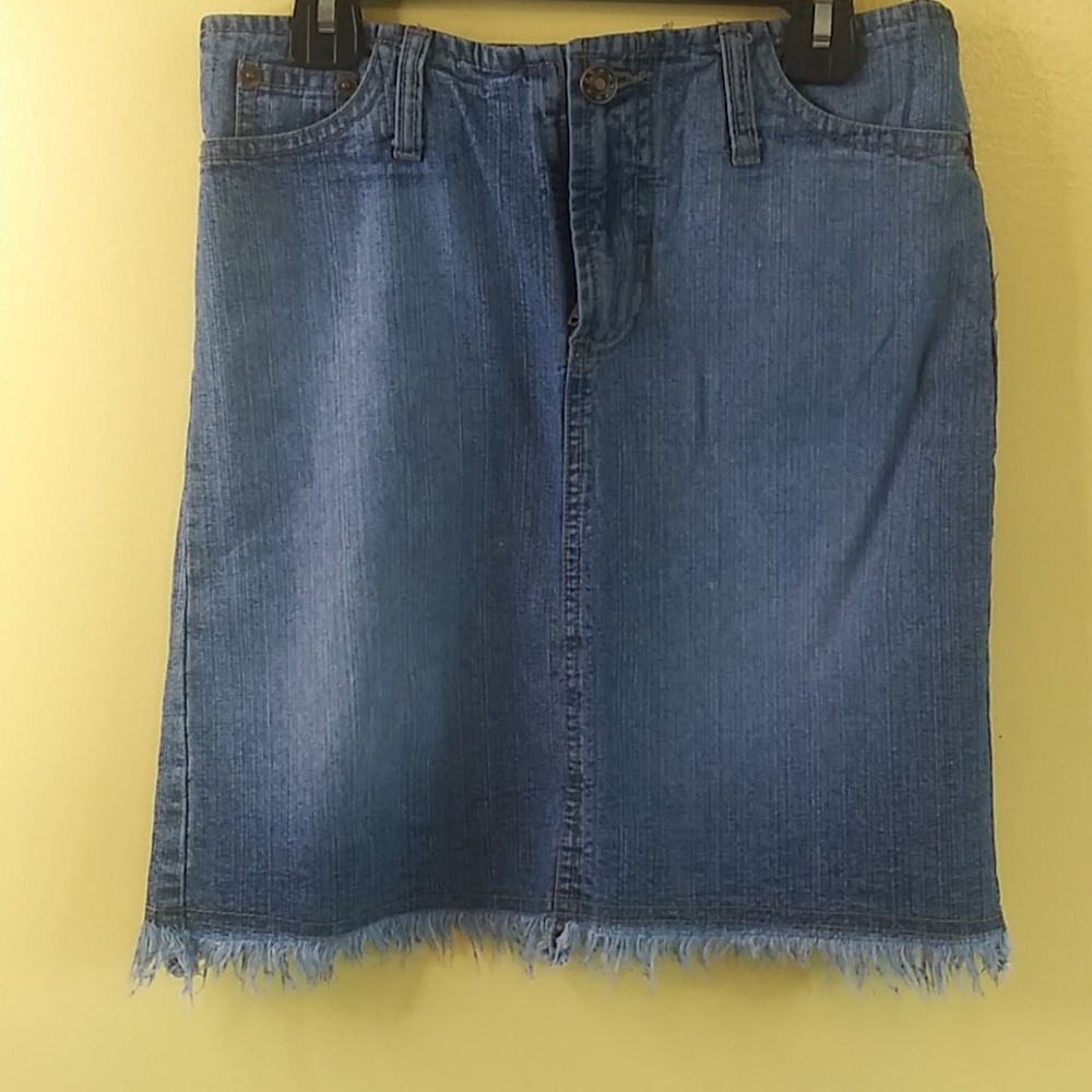 DESERT BLUES Girls Blue Jeans Skirt Size 10